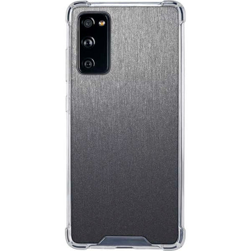 Specialty Vinyl Brushed Steel Texture Galaxy S20 FE Clear Case